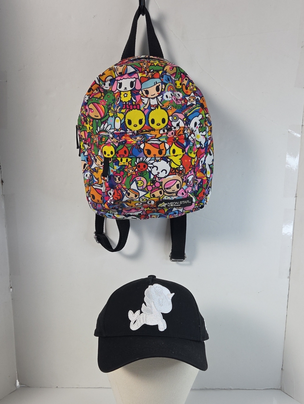 Neon Star By Tokidoki  Multicolor Character Mini Backpack /New Era 9forty Hat
